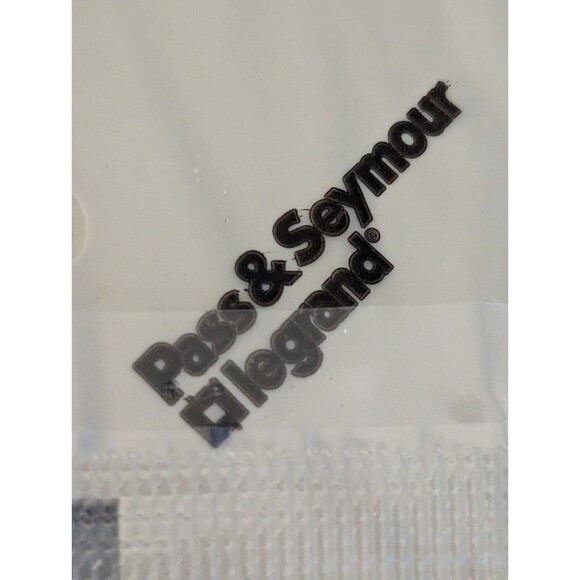 Pass & Seymour TradeMaster Two-Gang Two-Toggle Wall Plate, Ivory #TP2-I Cover - Picture 3 of 4
